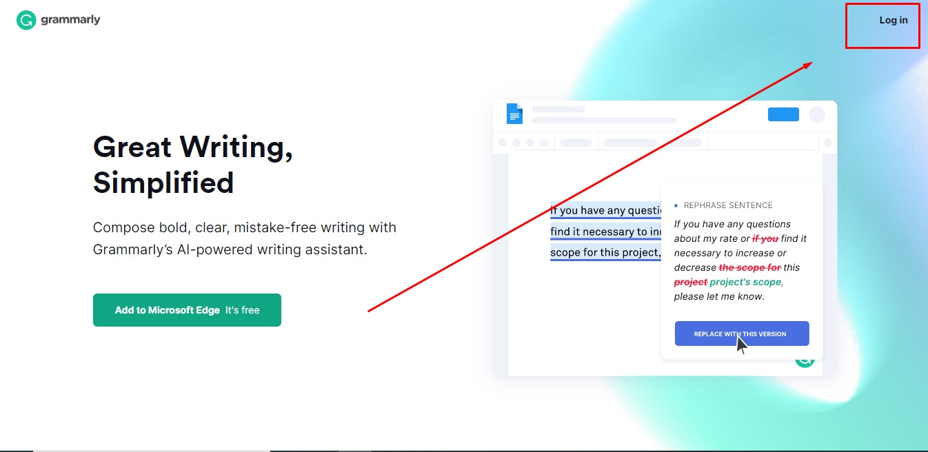grammarly login for free